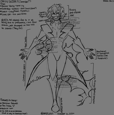 Subject: original character (development) | Full body and detailed sketches (pt.3)